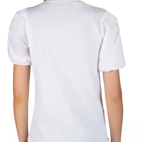 NWT Derek Lam 10 Crosby Eva Puff Sleeve Tee - Picture 2 of 7